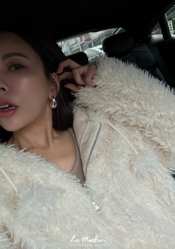 立體水滴耳環(耳夾)